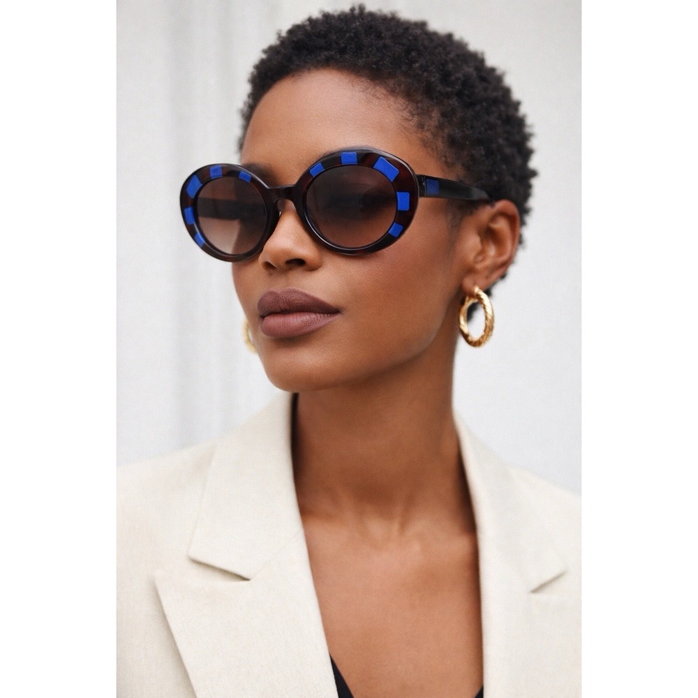 WOOW Gradient Oval Women Sunglasses SUPER FUN 2 0845 Brown Lens